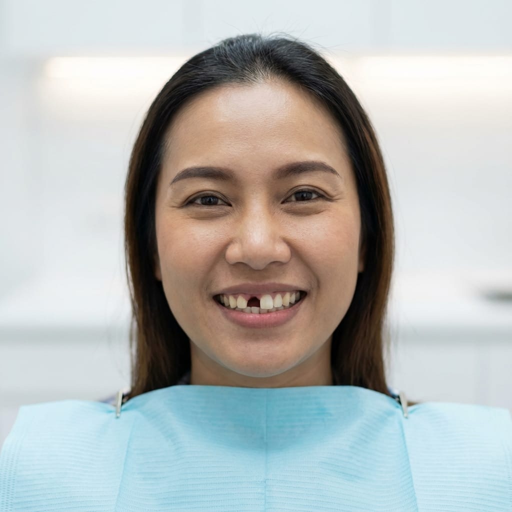 Before Single Molar Implant