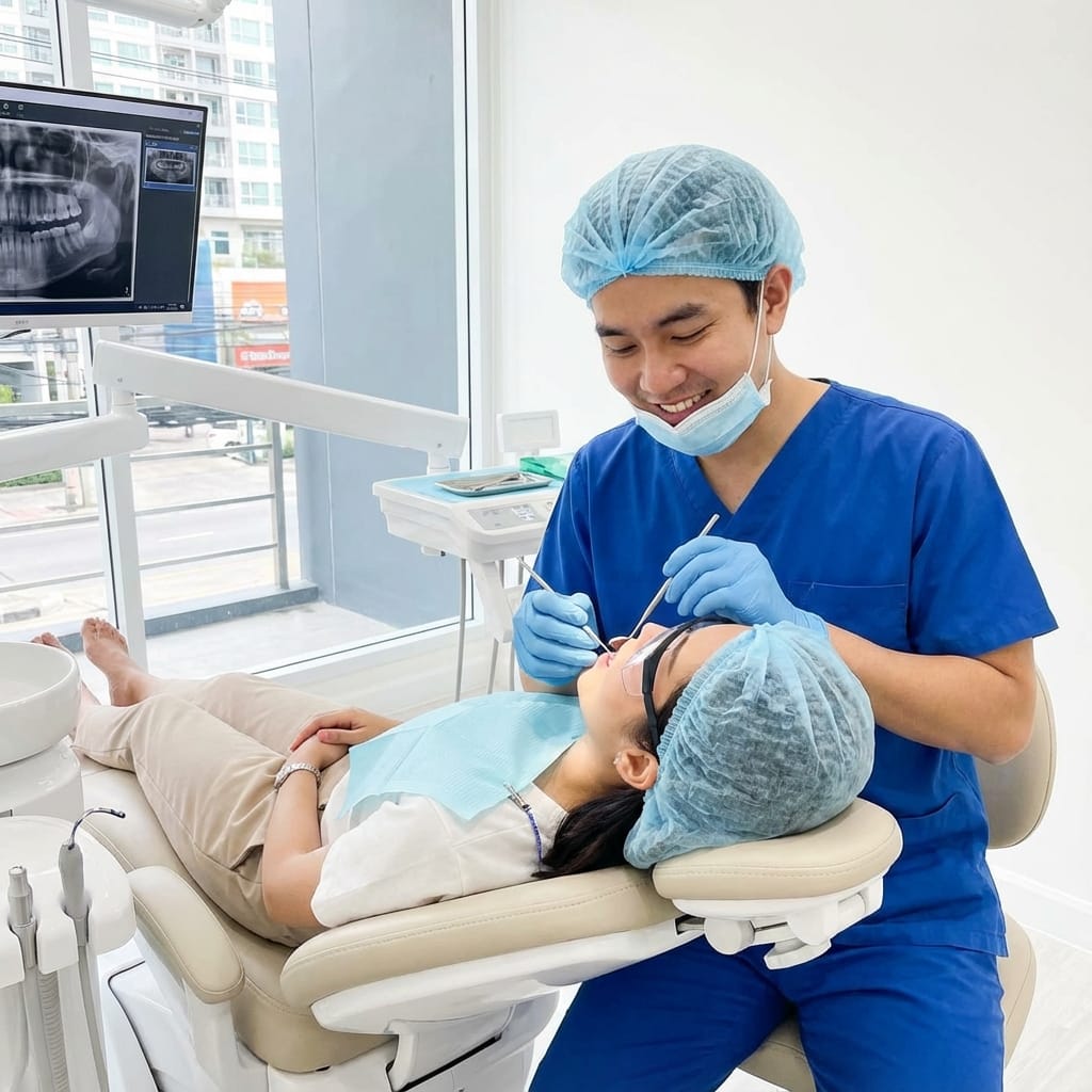 Dental Checkup - Oral health examination, scaling and cleaning to prevent dental problems.